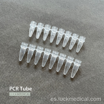 PCR 8 tiras de tubo 0.2 ml